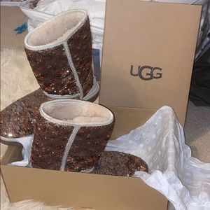 Women’s UGG Sequin Boots, size 8, great condition